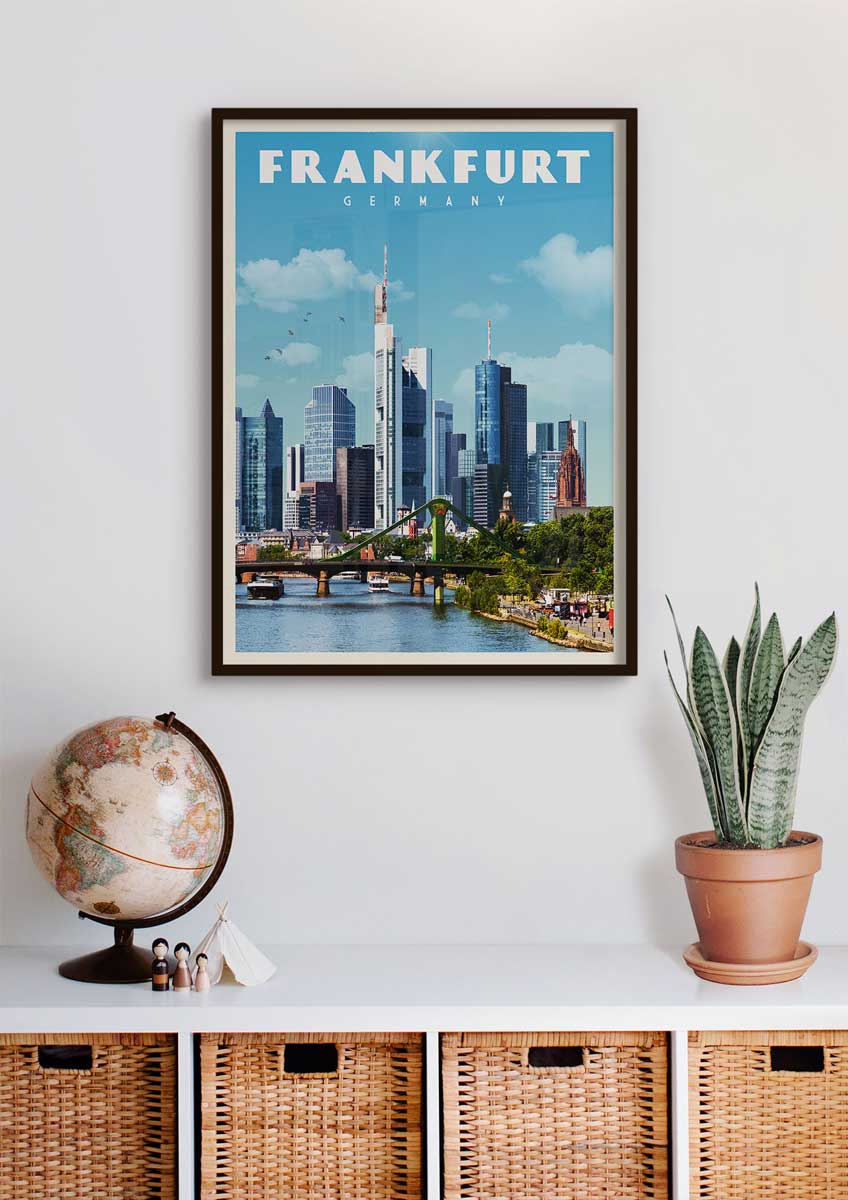 Frankfurt, Germany - Vintage Travel Print - Vintaprints