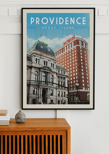 Providence, Rhode Island - Vintage Travel Poster