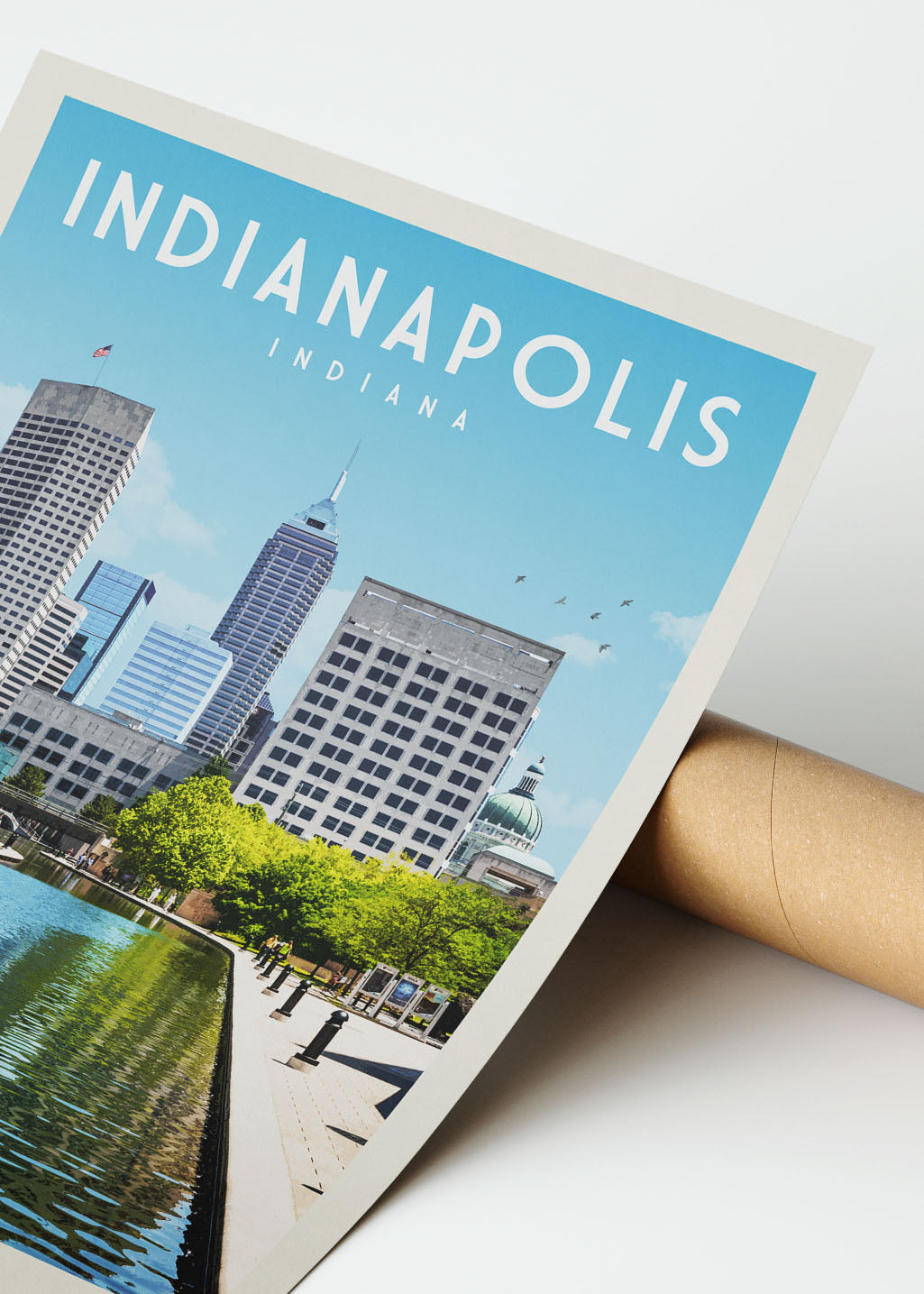 Indianapolis, Indiana - Vintage Travel Poster