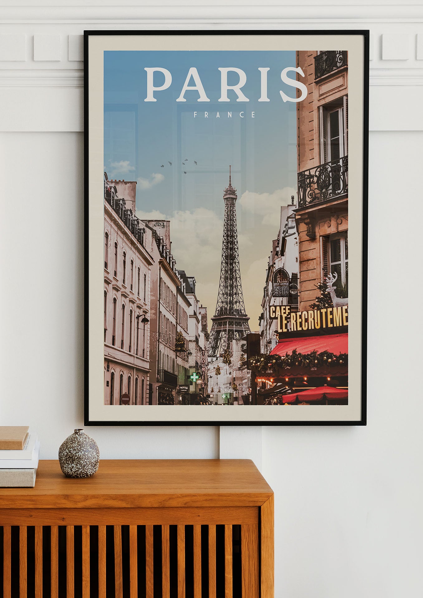 Paris, France - Vintage Travel Poster