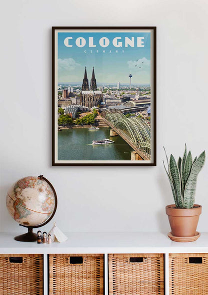 Cologne, Germany - Vintage Travel Print - Vintaprints