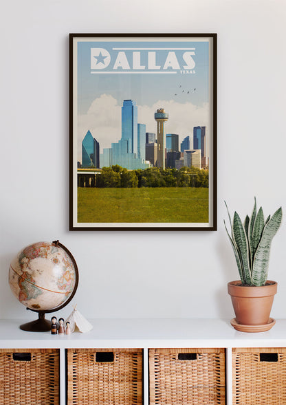 Dallas, Texas - Vintage Travel Poster