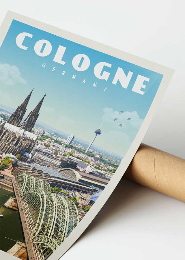 Cologne, Germany - Vintage Travel Print - Vintaprints