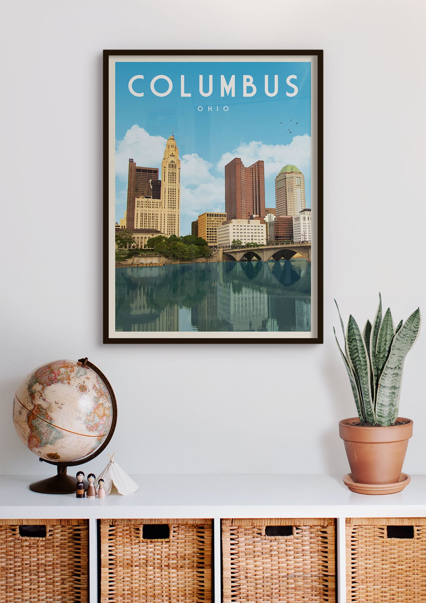 Columbus, Ohio - Vintage Travel Print - Vintaprints