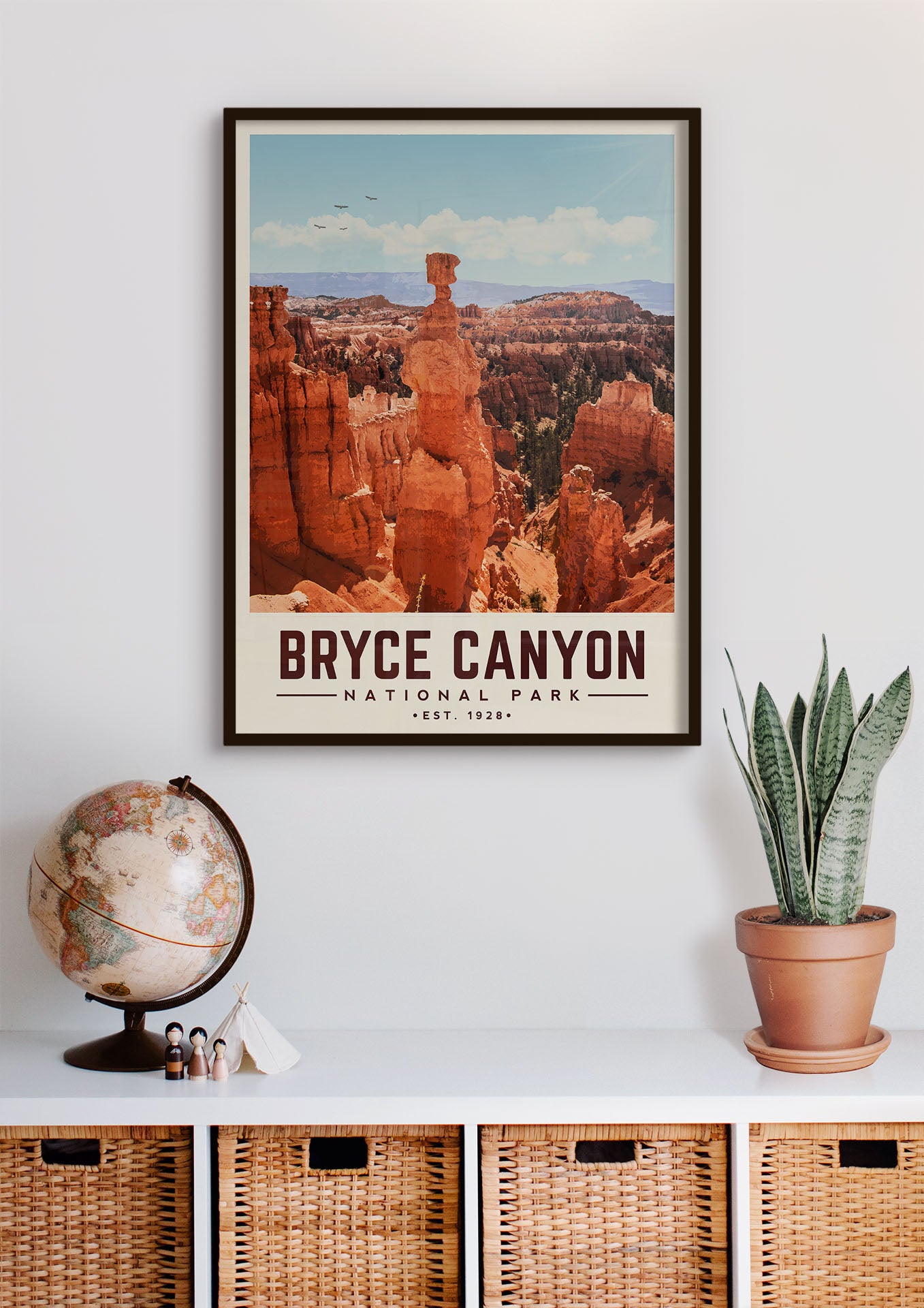 Bryce Canyon Minimalist National Park Poster