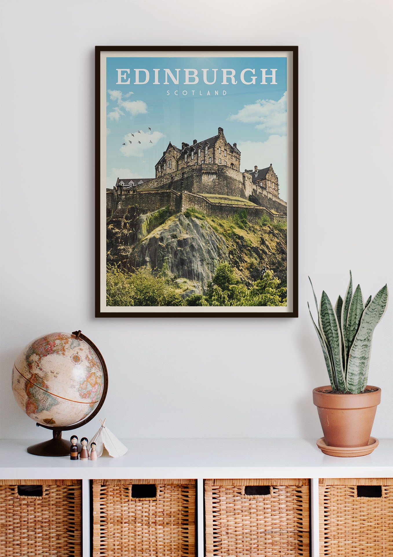 Edinburgh, Scotland - Vintage Travel Print - Vintaprints