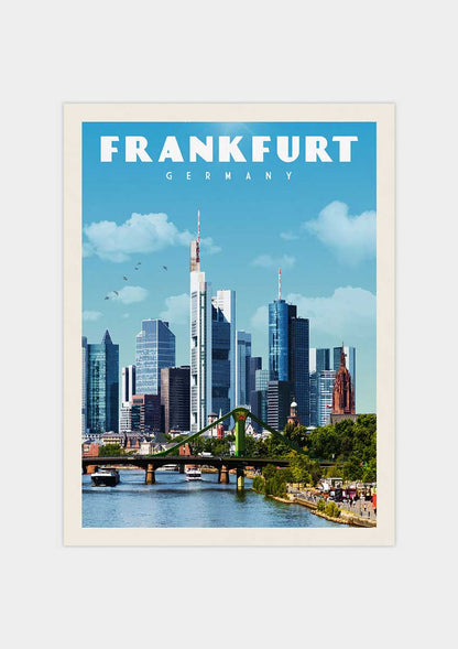 Frankfurt, Germany - Vintage Travel Print - Vintaprints