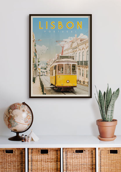 Lisbon, Portugal - Vintage Travel Print - Vintaprints