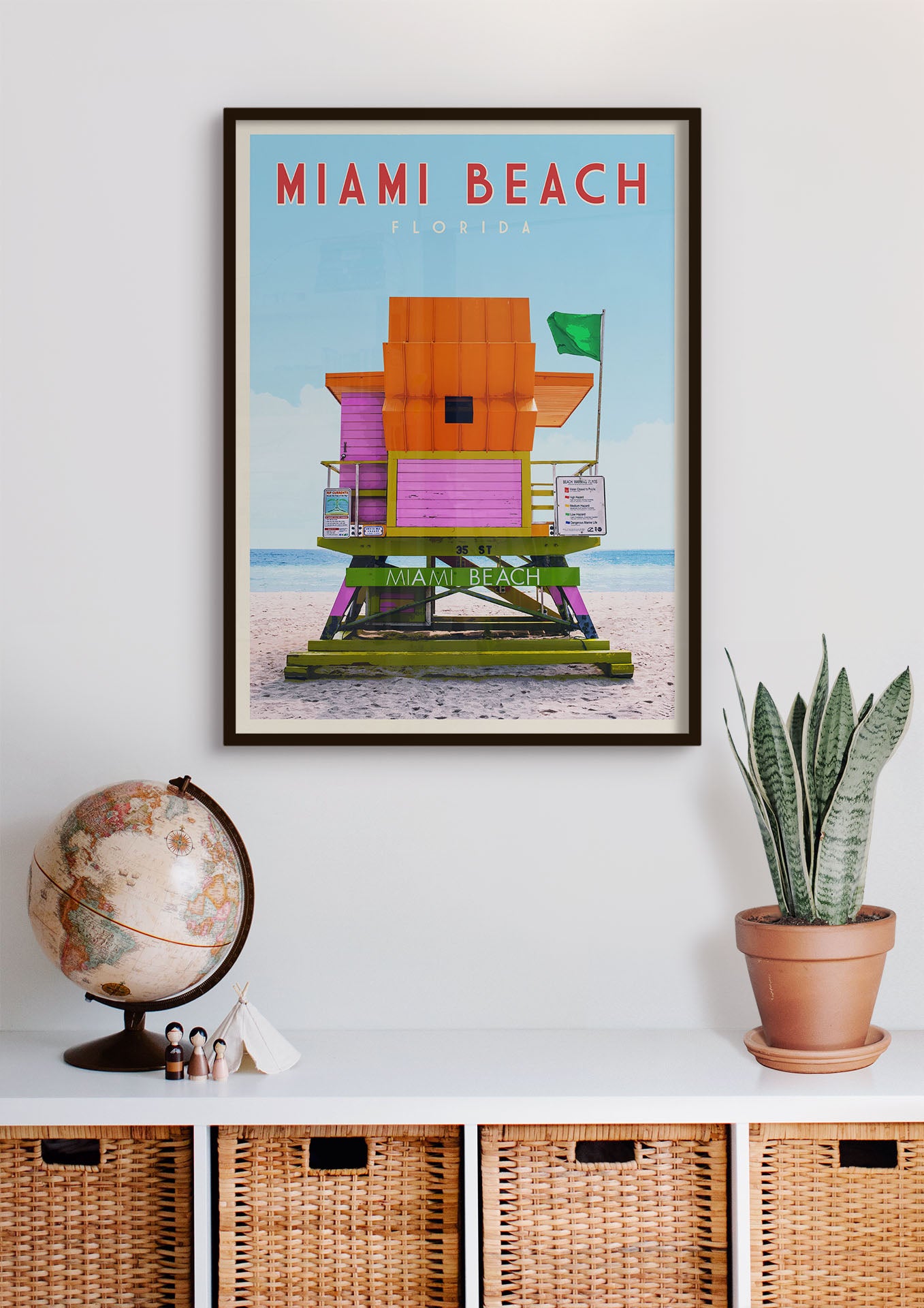 Miami, Florida - Vintage Travel Print - Vintaprints