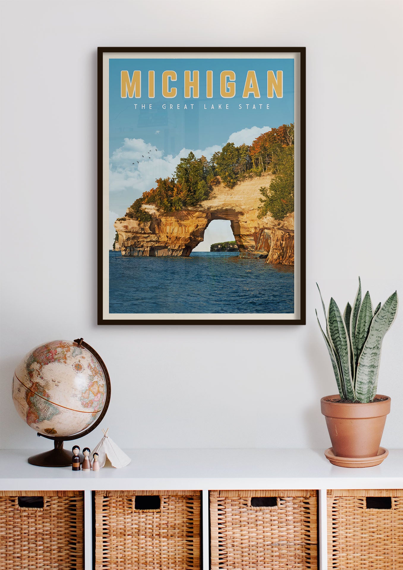 Michigan - Vintage Travel Print - Vintaprints