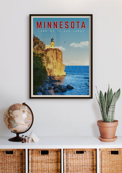 Minnesota - Vintage Travel Print - Vintaprints