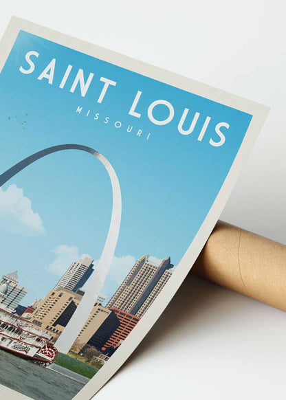 St. Louis, Missouri - Vintage Travel Poster