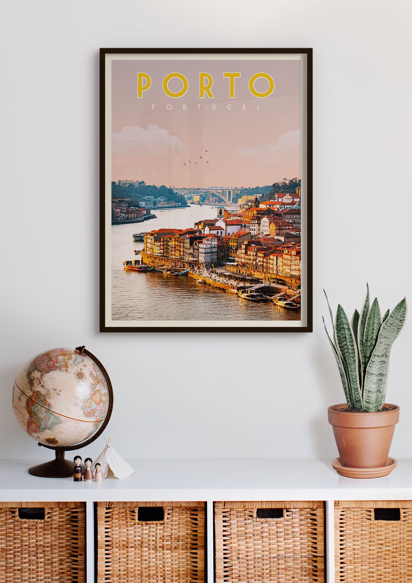 Porto, Portugal - Vintage Travel Poster