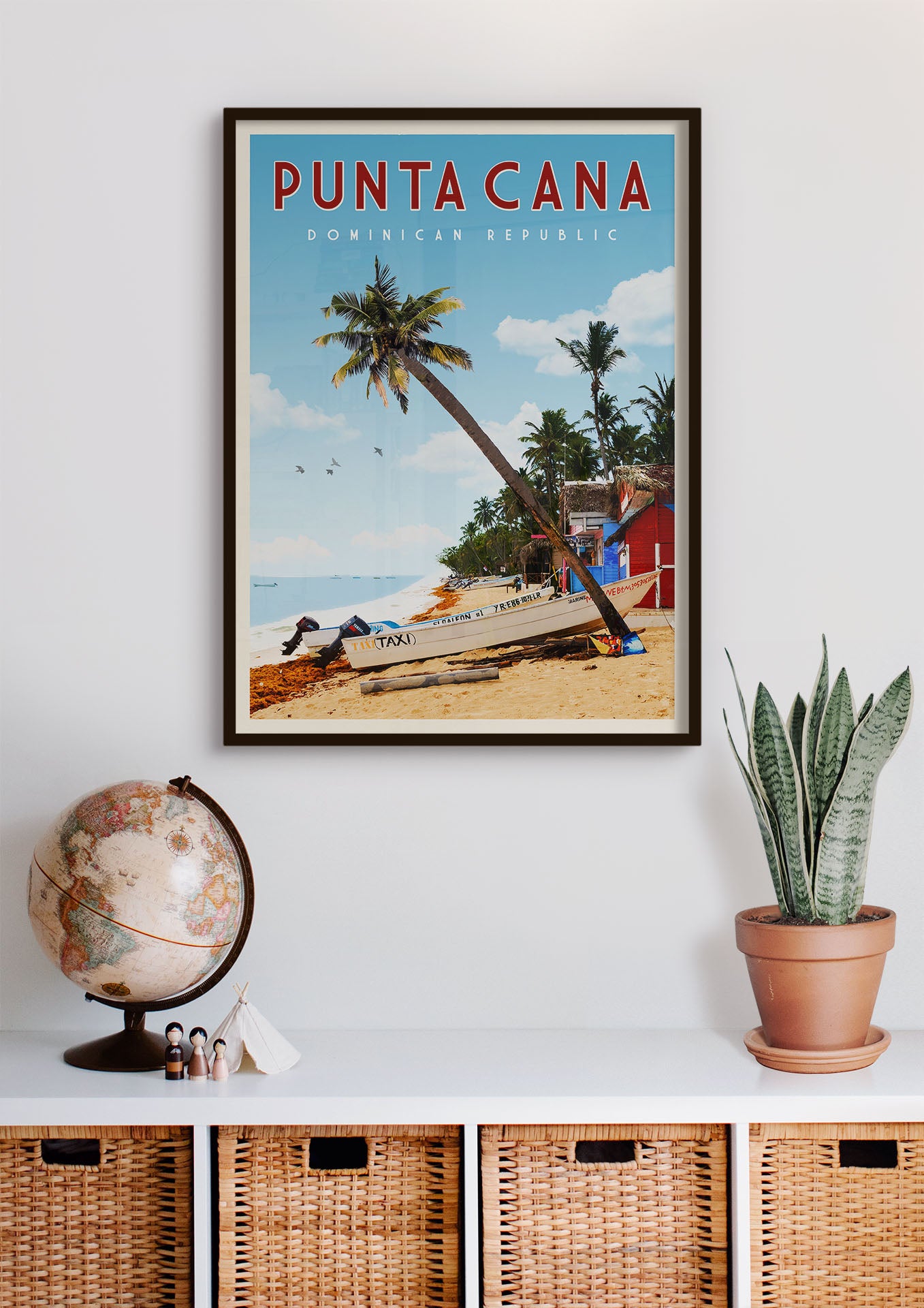 Punta Cana, Dominican Republic - Vintage Travel Print