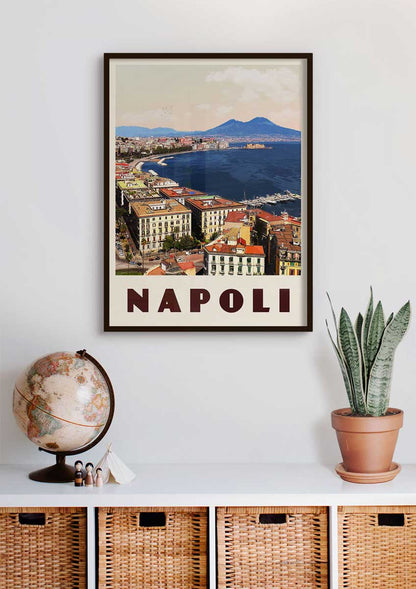 Naples, Italy - Vintage Travel Poster