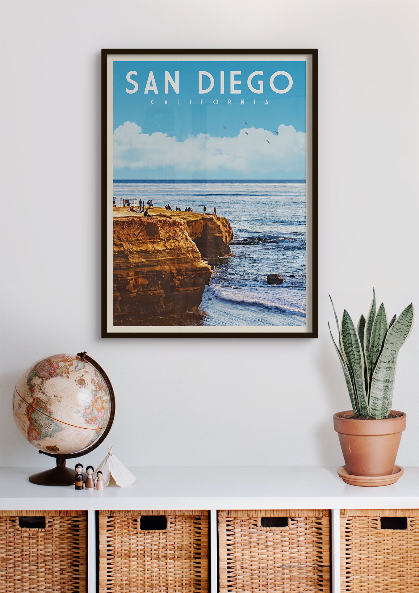 San Diego, California - Vintage Travel Print - Vintaprints