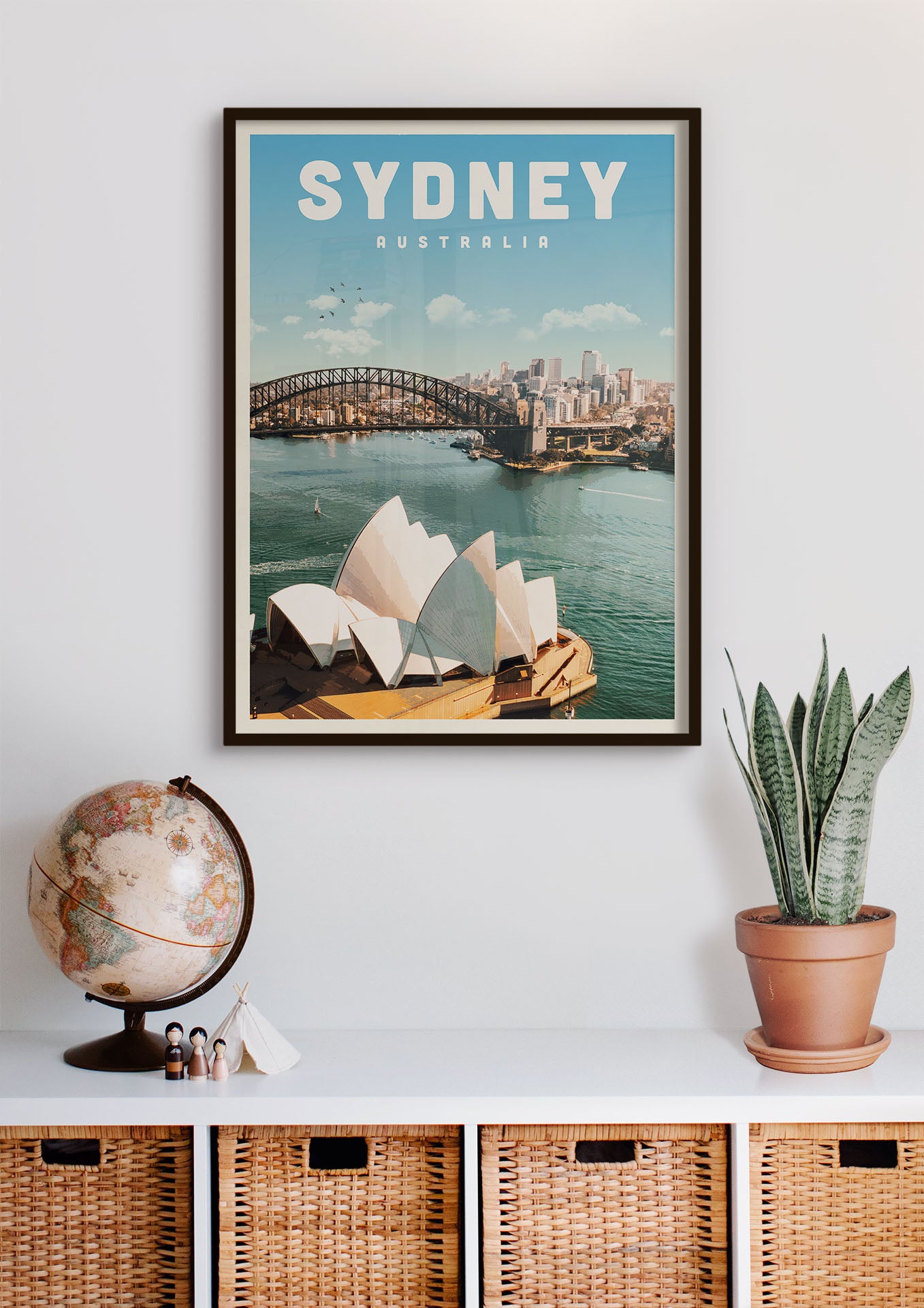 Sydney, Australia - Vintage Travel Print