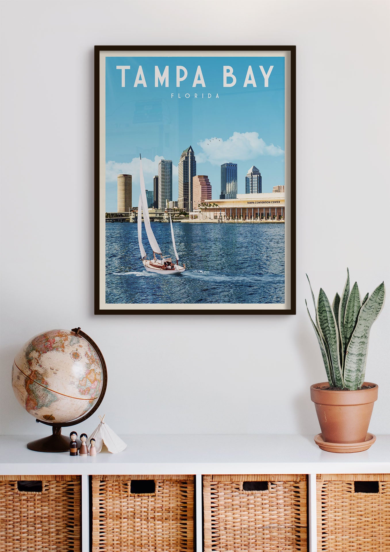 Tampa Bay, Florida - Vintage Travel Print - Vintaprints