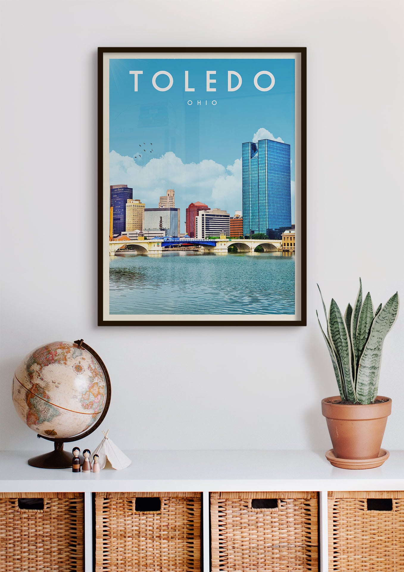 Toledo, Ohio - Vintage Travel Poster