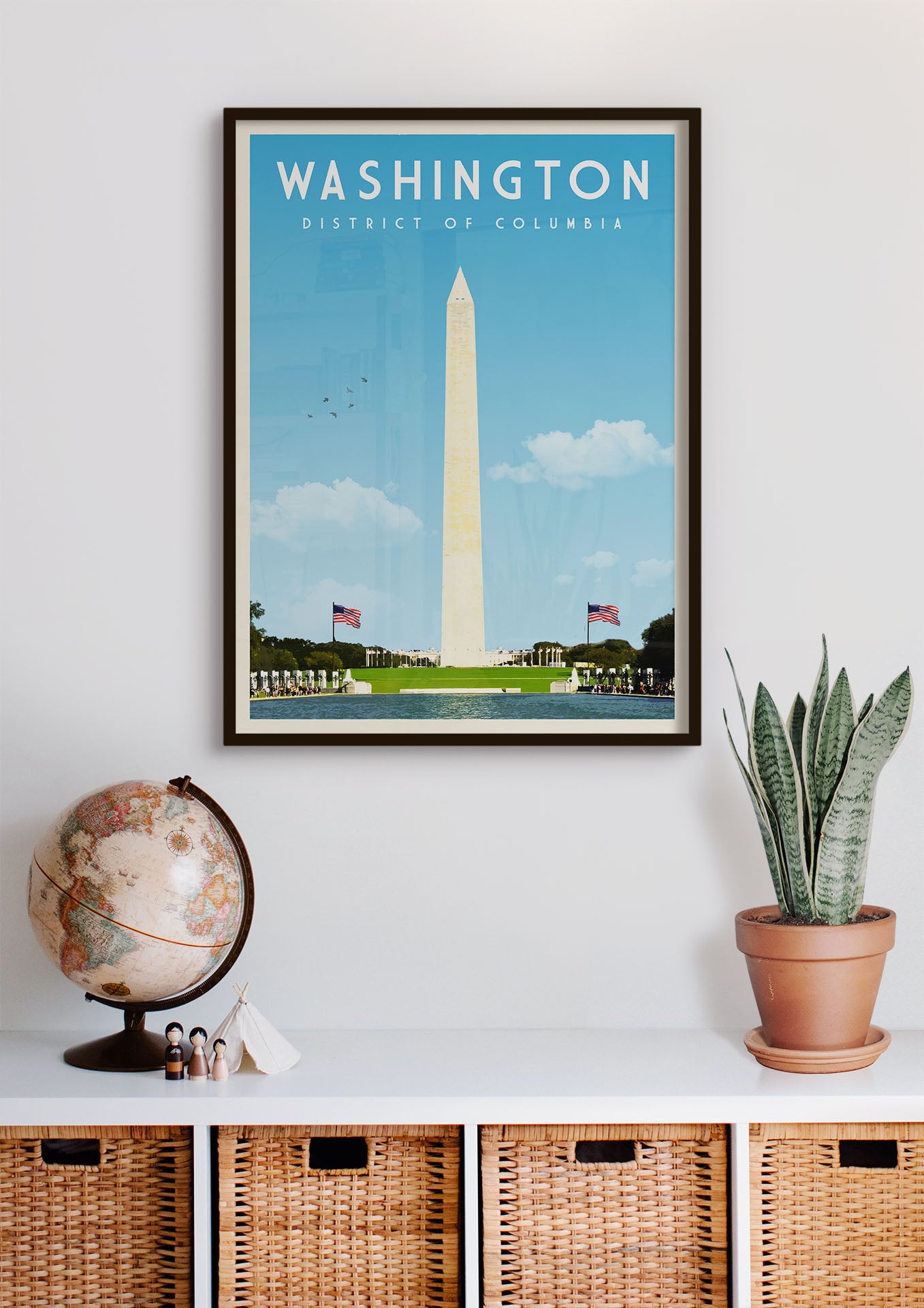 Washington DC - Vintage Travel Poster