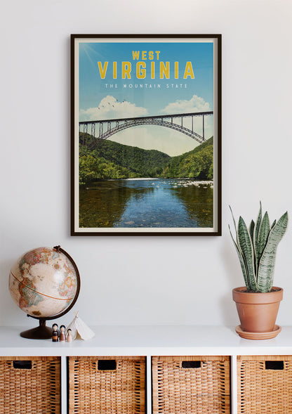 West Virginia - Vintage Travel Poster