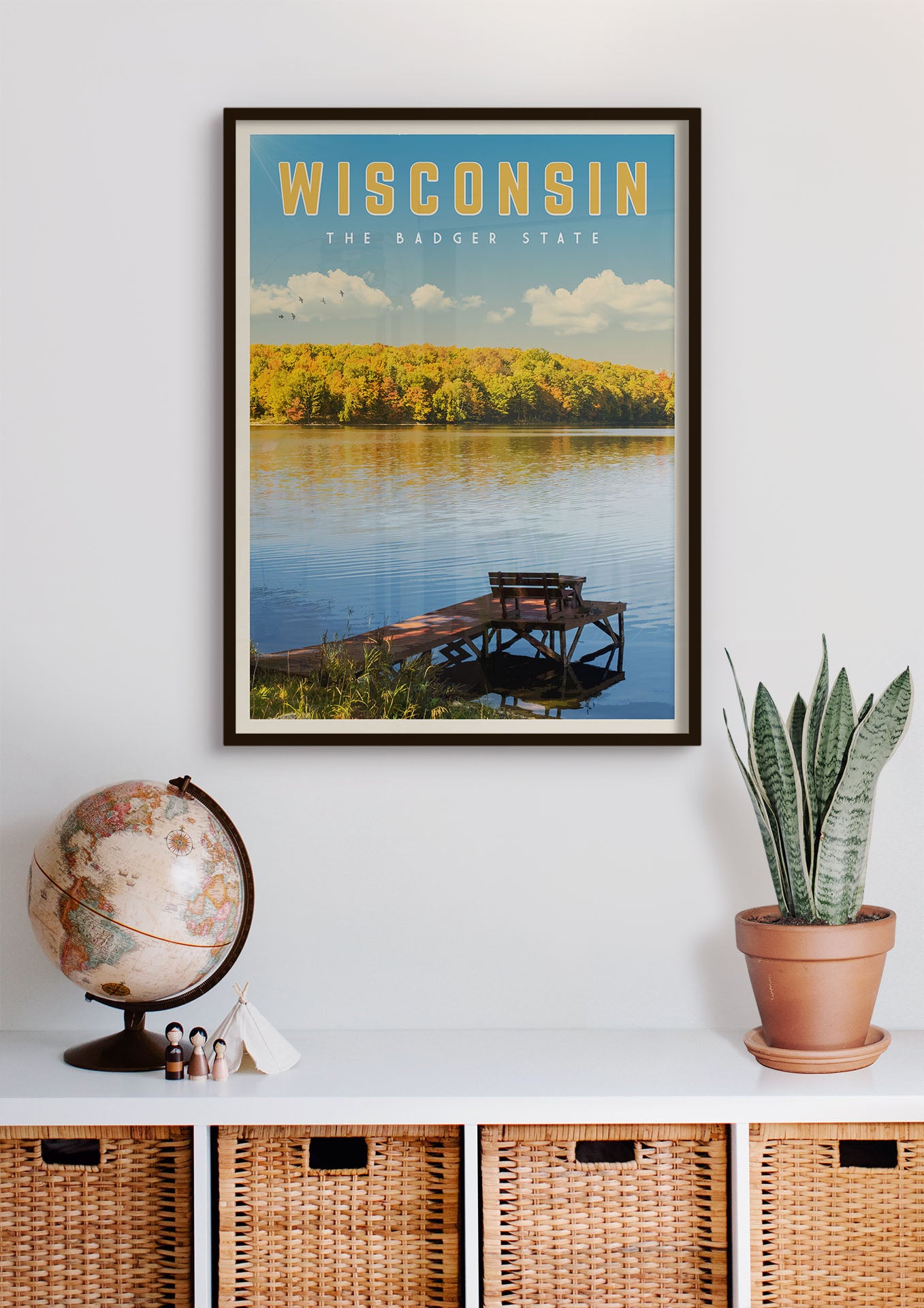 Wisconsin - Vintage Travel Poster