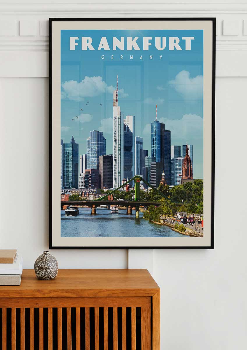 Frankfurt, Germany - Vintage Travel Print - Vintaprints