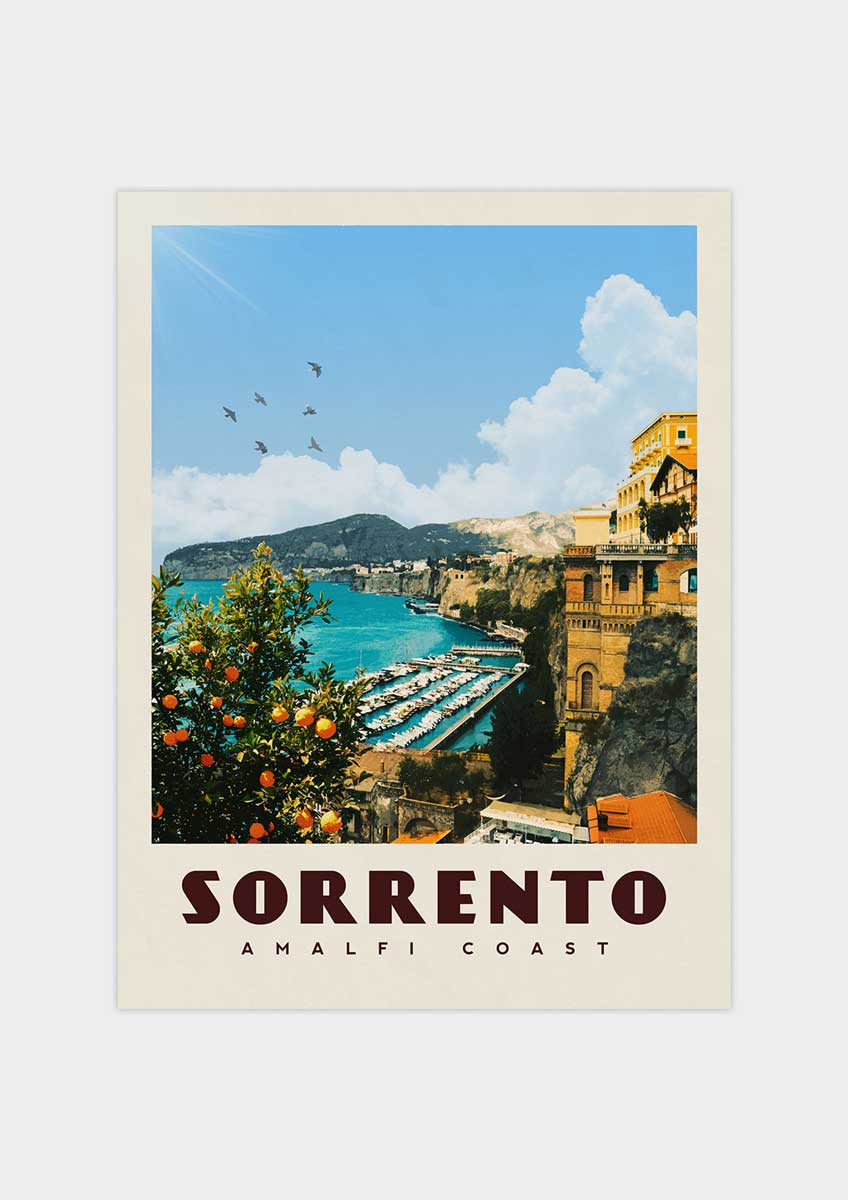 Sorrento, Italy - Vintage Travel Poster