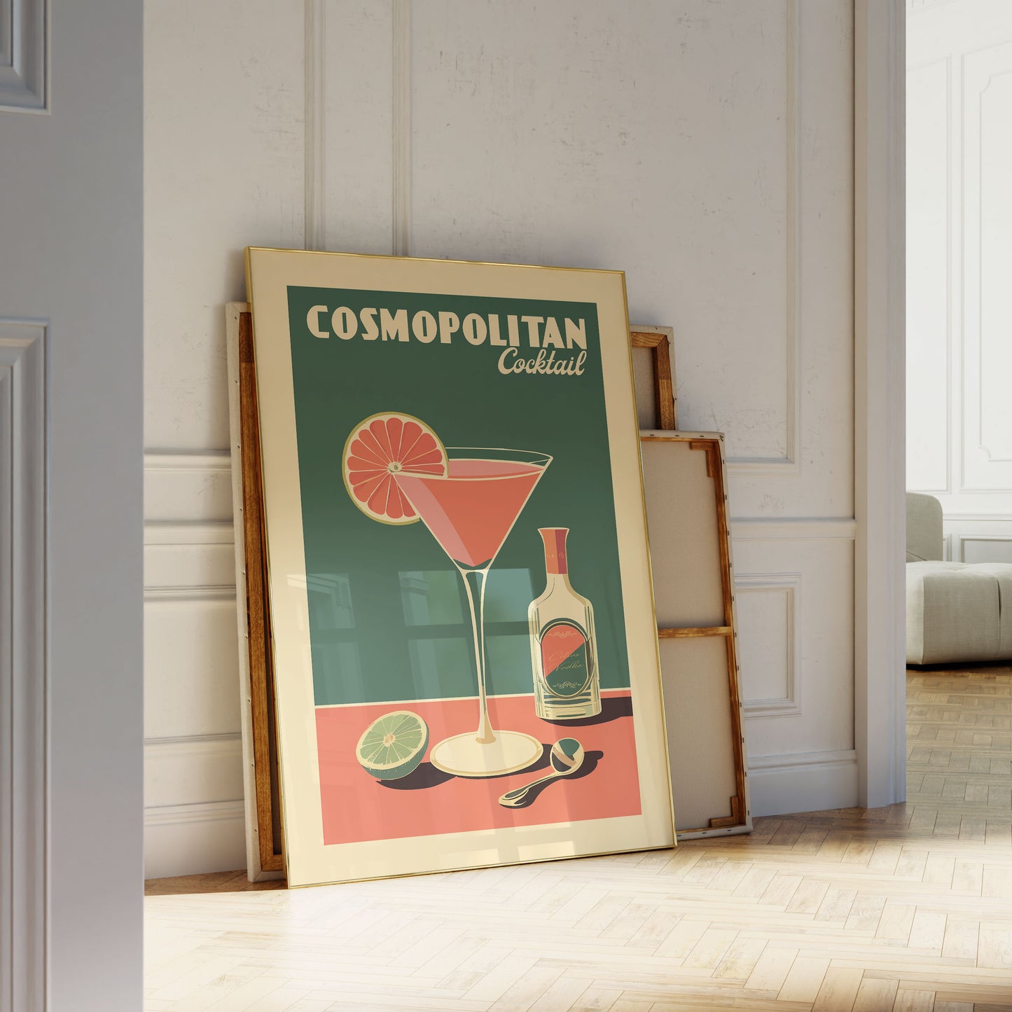 Cosmopolitan - Vintage Cocktail Poster