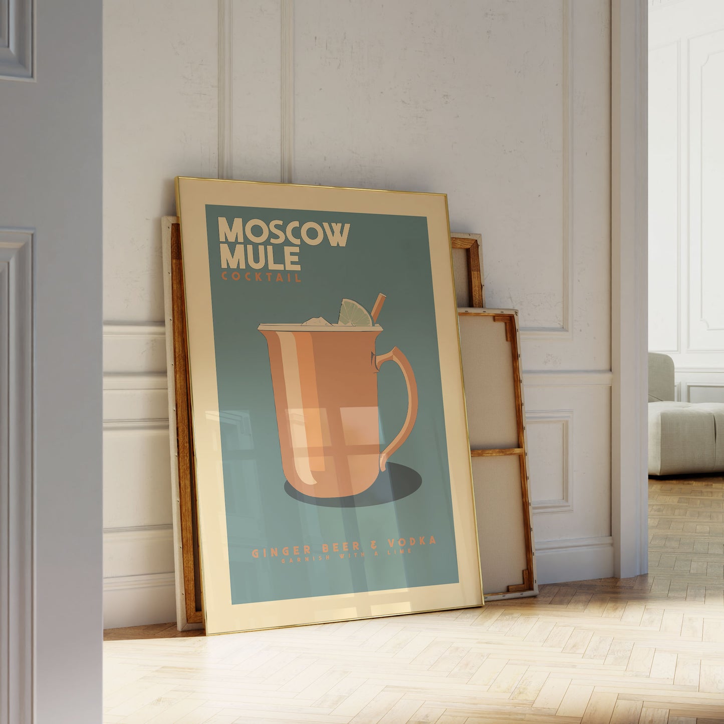 Moscow Mule - Vintage Cocktail Poster