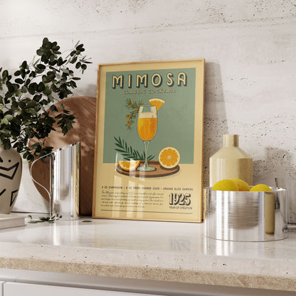 Mimosa - Classic Cocktail Poster