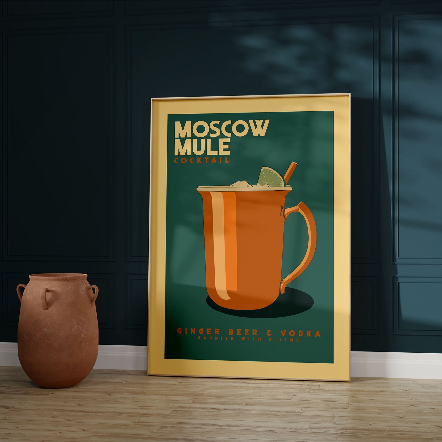 Moscow Mule - Vintage Cocktail Poster