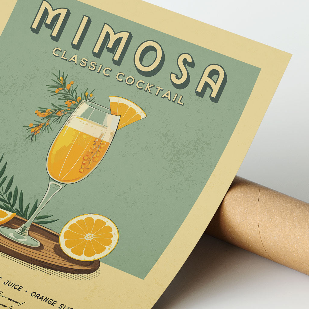 Mimosa - Classic Cocktail Poster