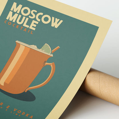 Moscow Mule - Vintage Cocktail Poster