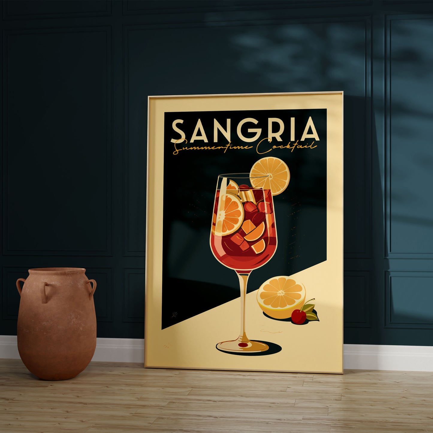 Sangria - Vintage Cocktail Poster