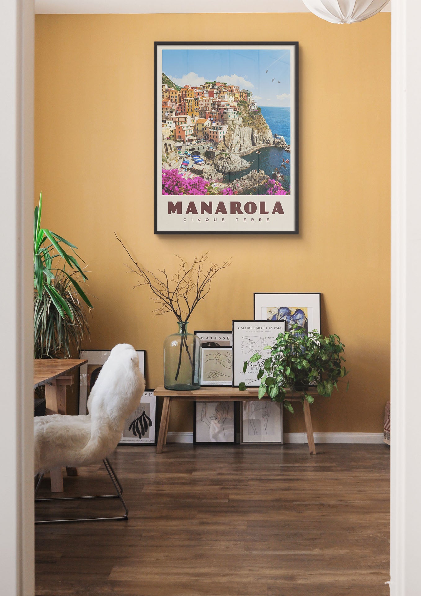Manarola, Italy - Vintage Travel Print - Vintaprints