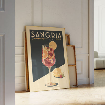 Sangria - Vintage Cocktail Poster