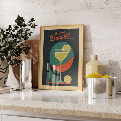 Daiquiri - Vintage Cocktail Poster