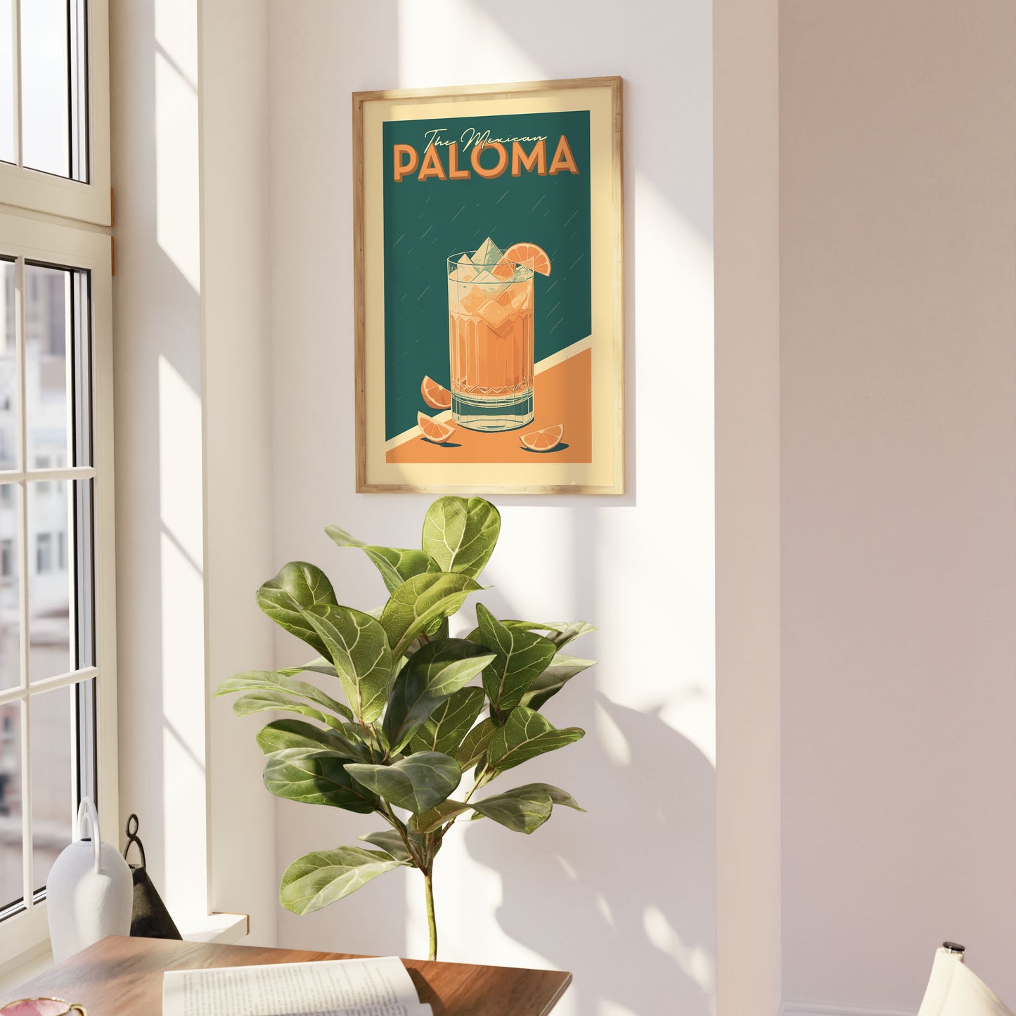 Paloma - Vintage Cocktail Poster