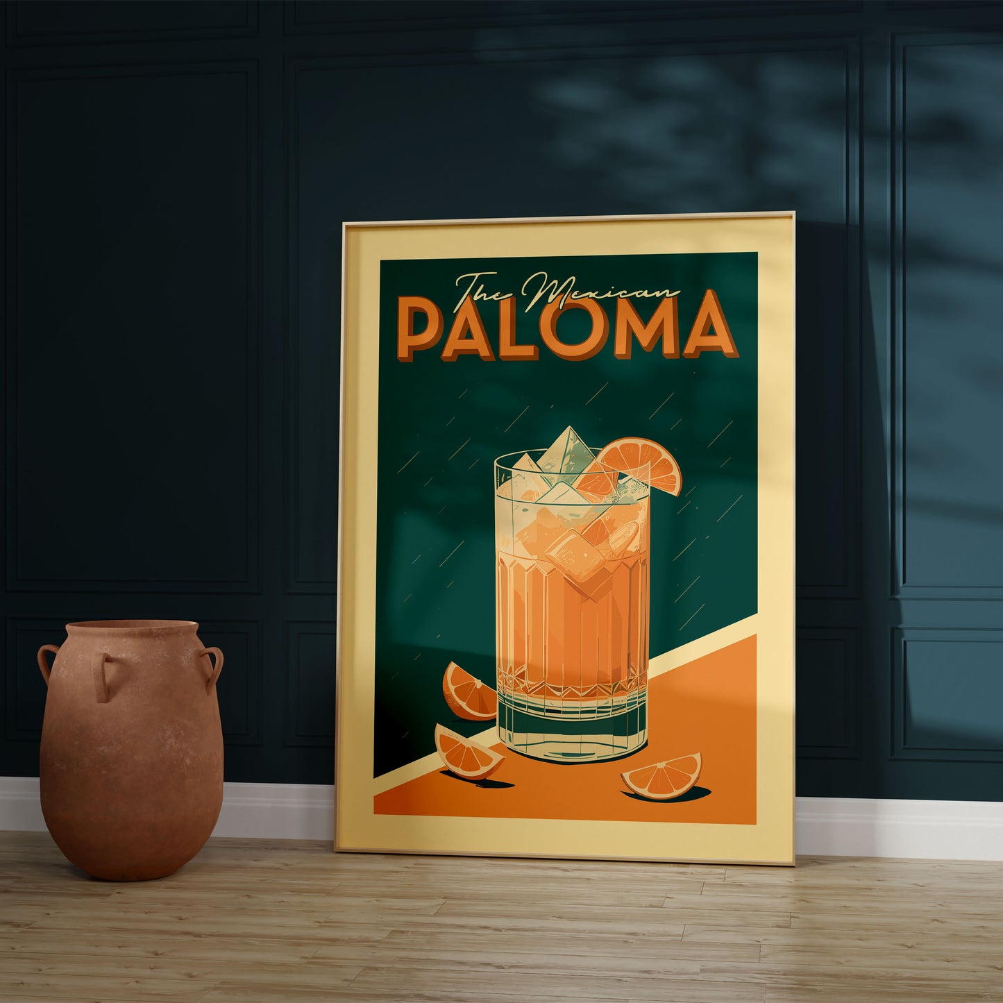 Paloma - Vintage Cocktail Poster