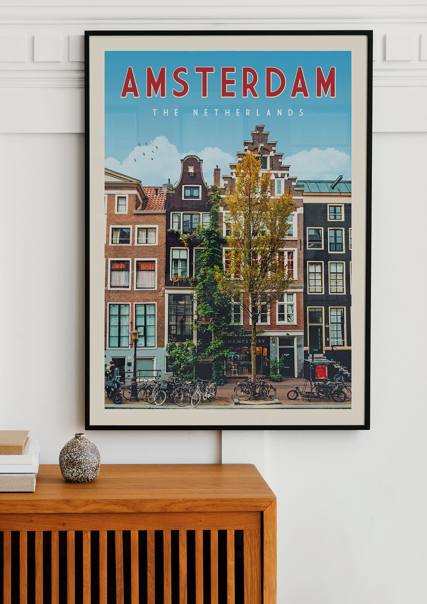 Amsterdam, The Netherlands - Vintage Travel Print - Vintaprints