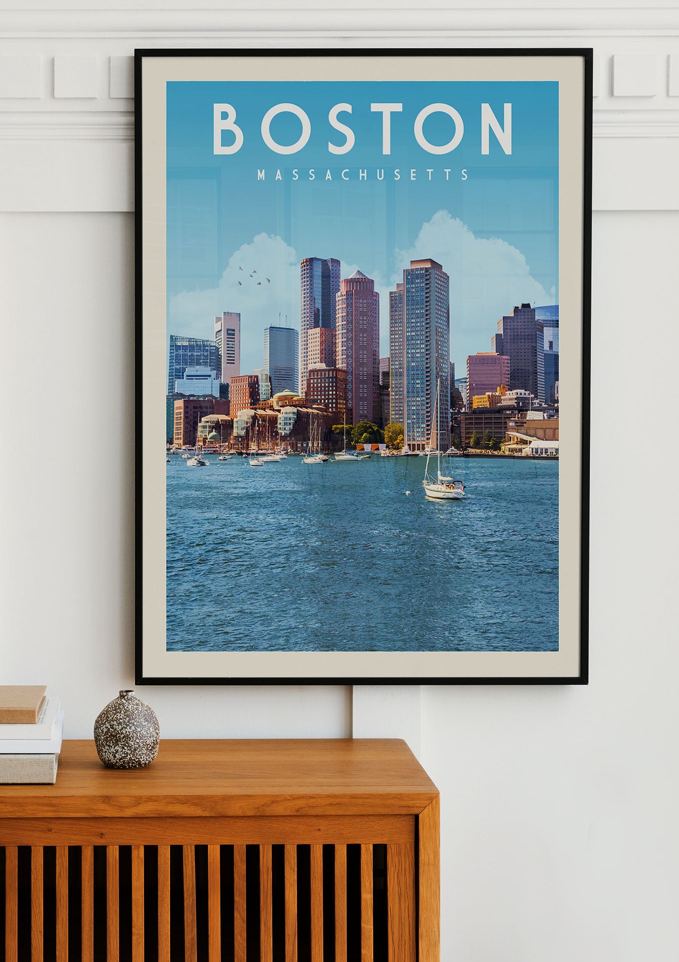 Boston, Massachusetts - Vintage Travel Print - Vintaprints