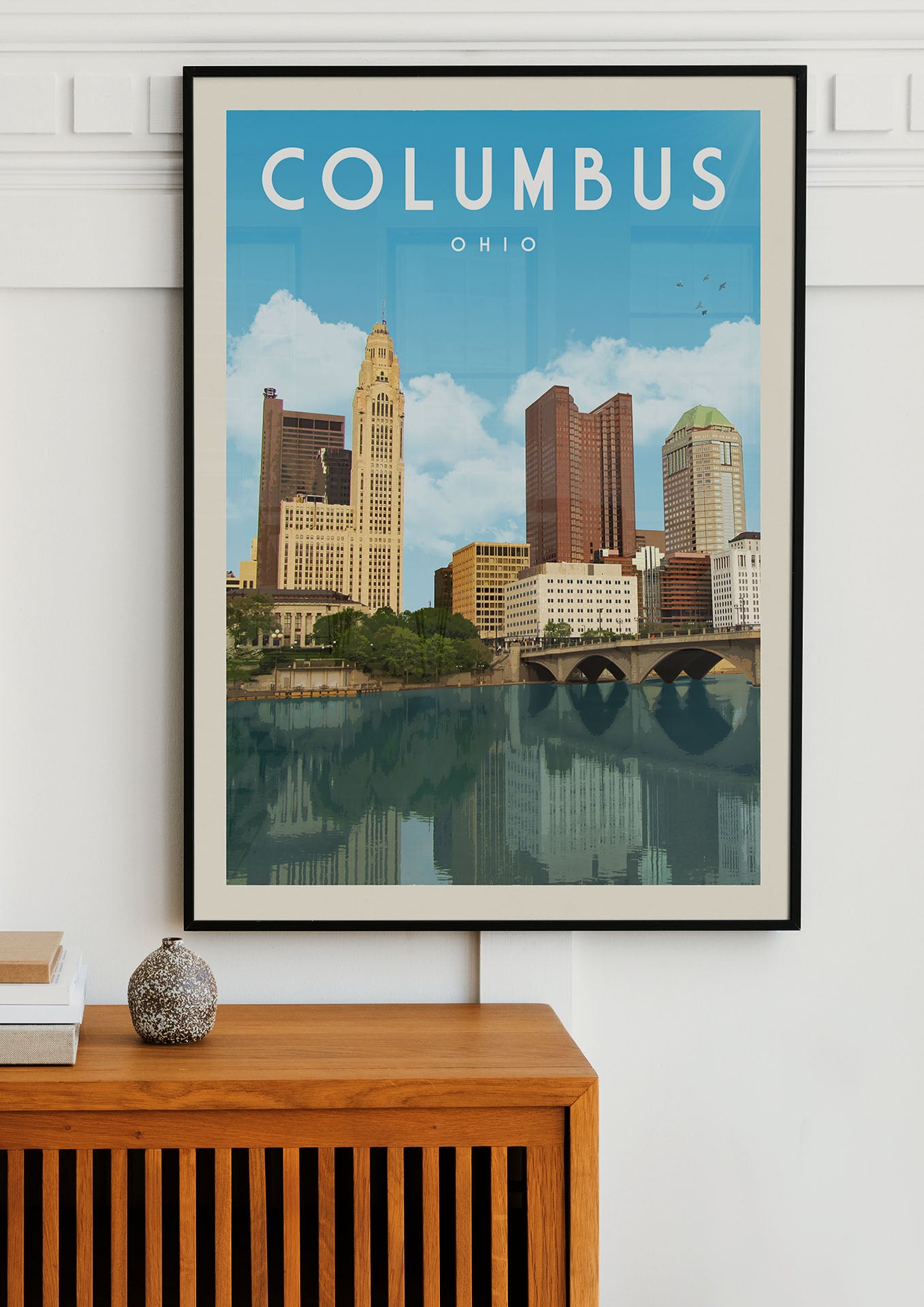 Columbus, Ohio - Vintage Travel Print - Vintaprints