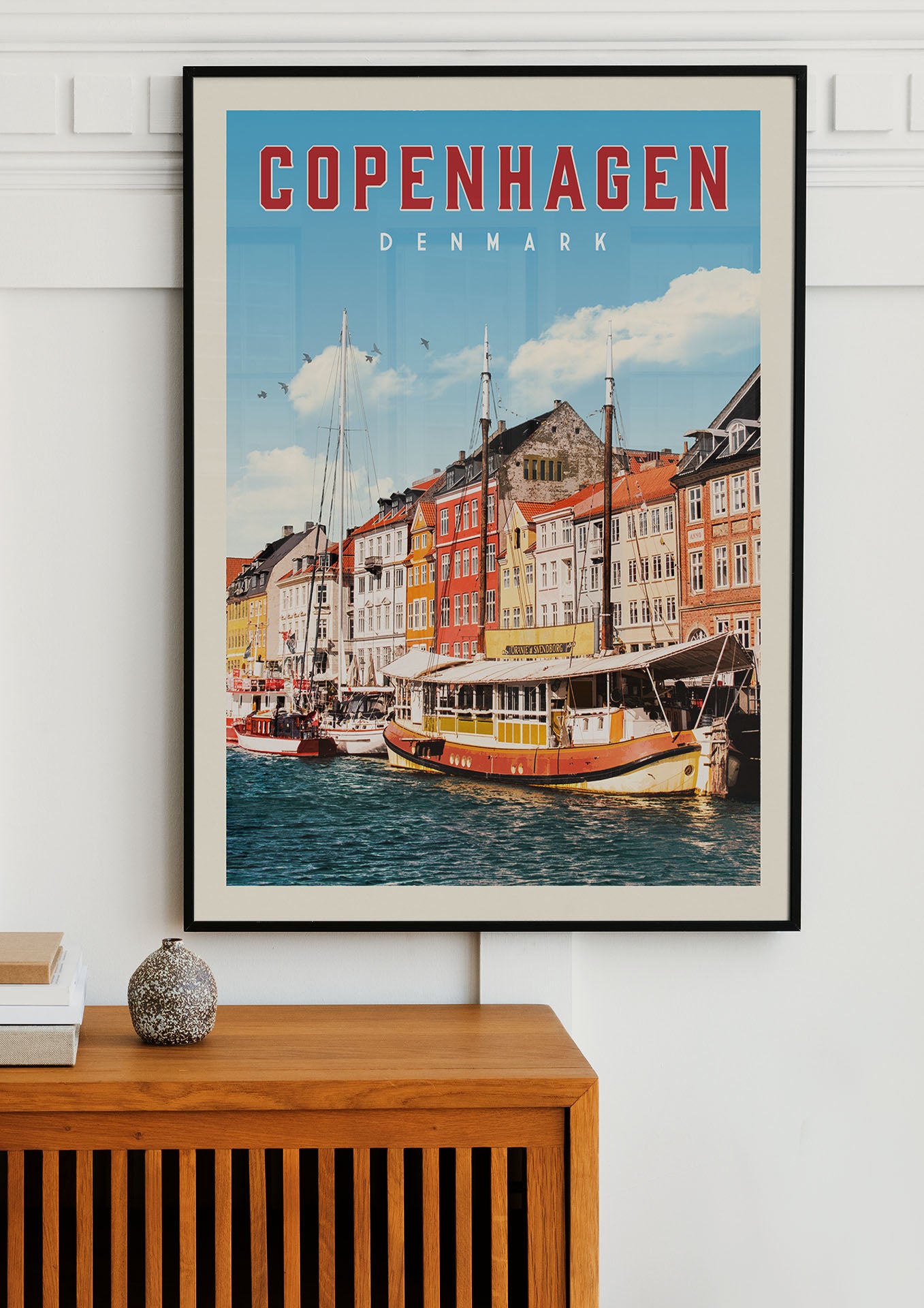 Copenhagen, Denmark - Vintage Travel Print - Vintaprints