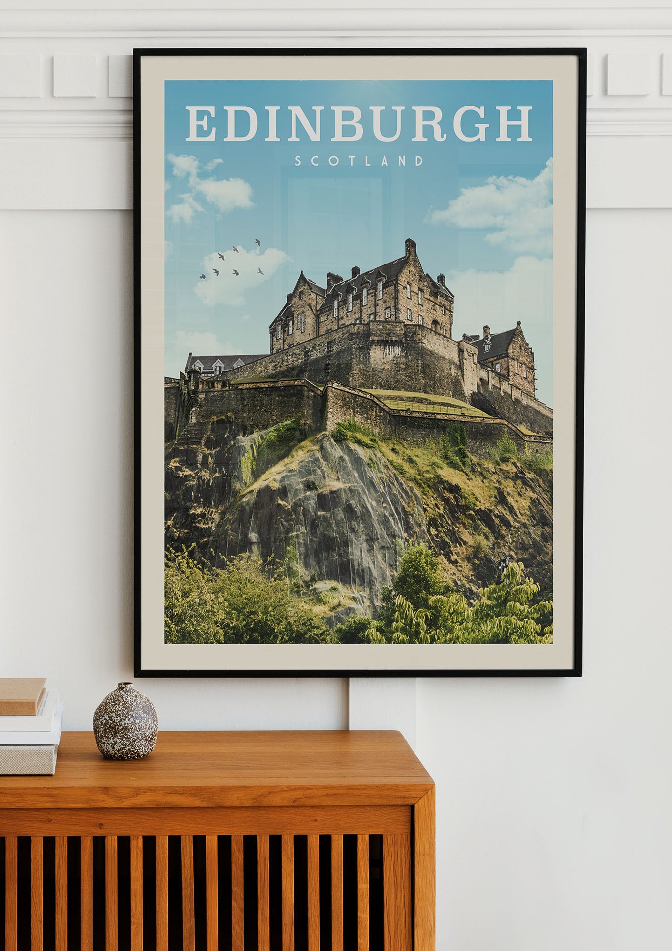 Edinburgh, Scotland - Vintage Travel Print - Vintaprints