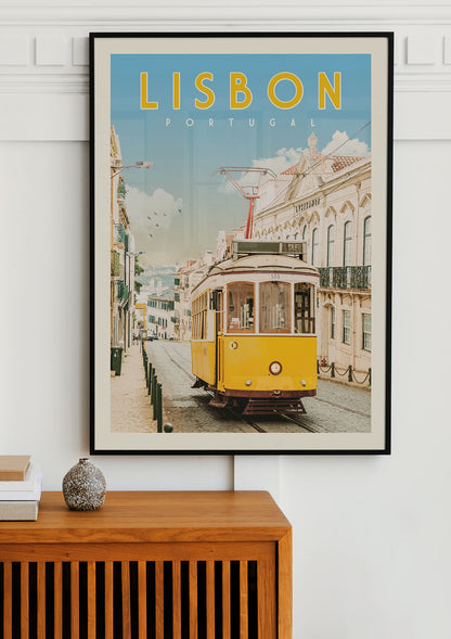 Lisbon, Portugal - Vintage Travel Print - Vintaprints