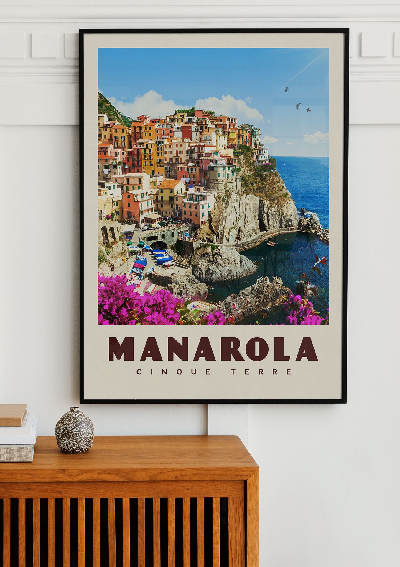 Manarola, Italy - Vintage Travel Print - Vintaprints
