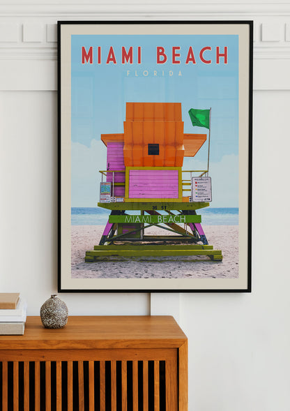 Miami, Florida - Vintage Travel Print - Vintaprints