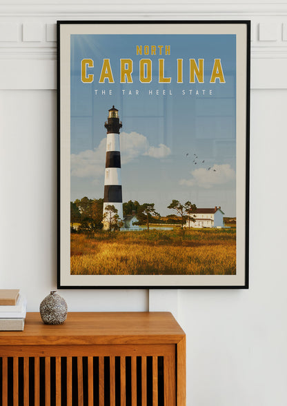 North Carolina - Vintage Travel Print - Vintaprints