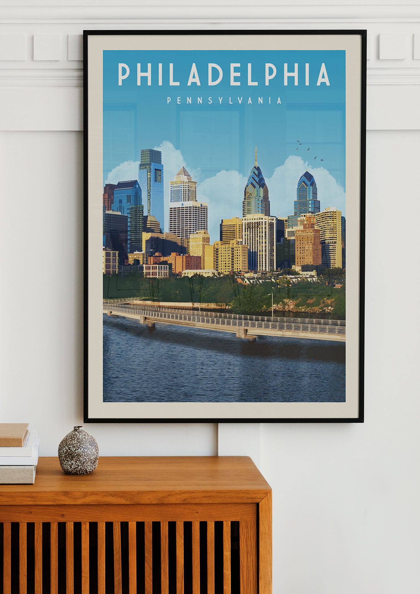 Philadelphia, Pennsylvania - Vintage Travel Print - Vintaprints